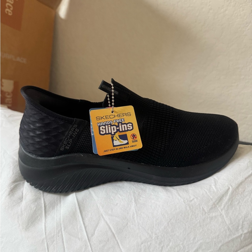 Skechers black hands free slip-ins: ultra flex 3.0 slip-on sneaker women